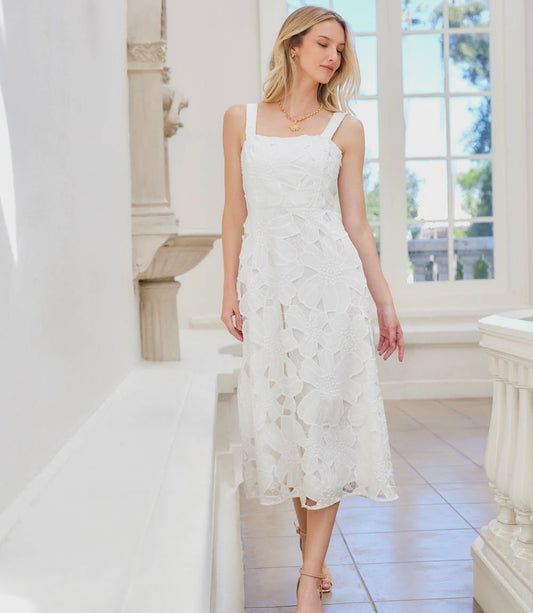 Embroidered Cut Out Sundress