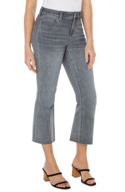 Hannah Crop Flare w/cut hem 25.5in