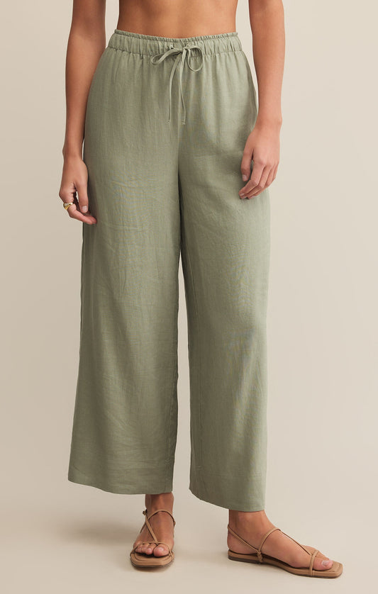 Easton Avocado Linen Pant