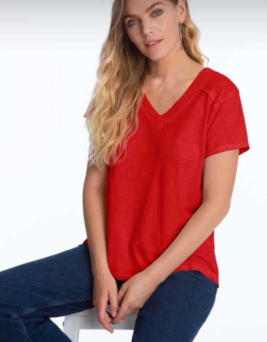 Raglan VNeck  Tee w/Cuff