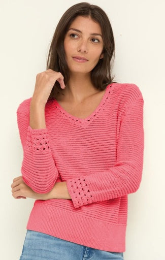 EDGED POP STITCH SWEATER
