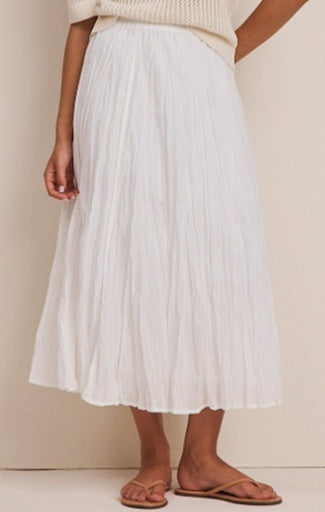 COTTON CRINKLE SKIRT