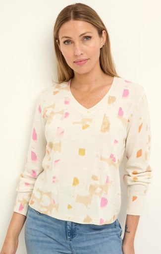 MOD MIX V-NECK SWEATER