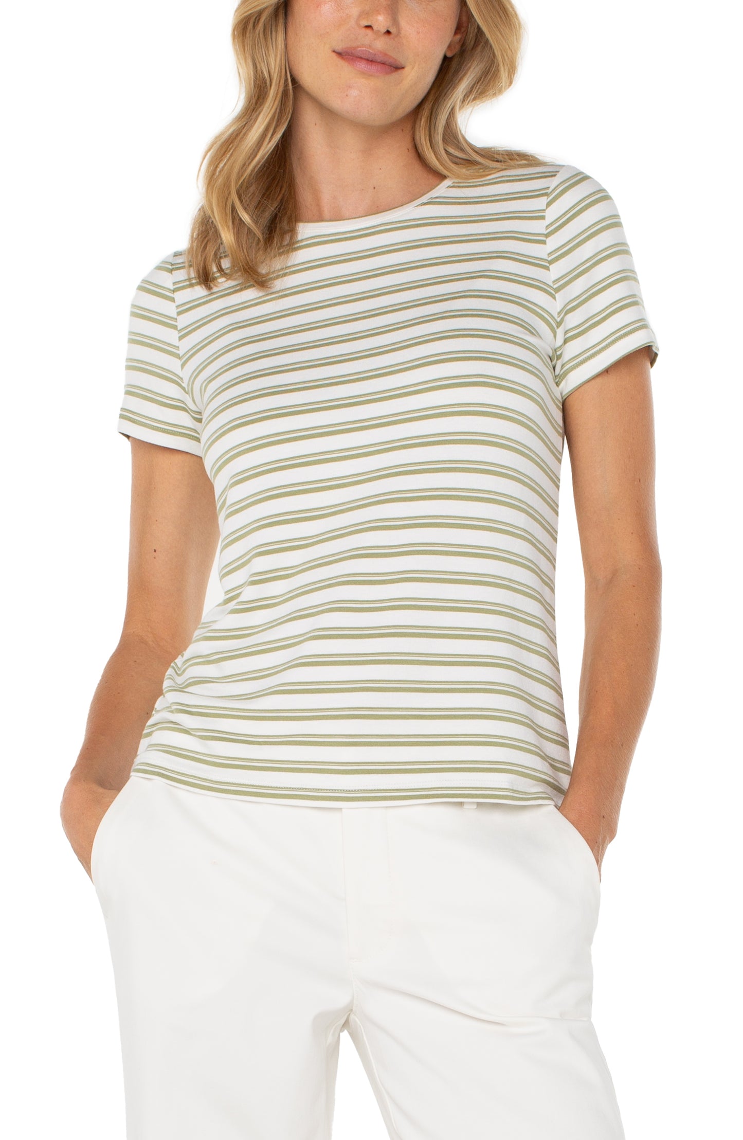 Short Sleeve Crew Neck Classic Knit T