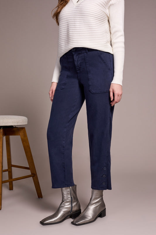 FLY FRT ANKLE PANT W/ BTN VENT - SAPPHIRE