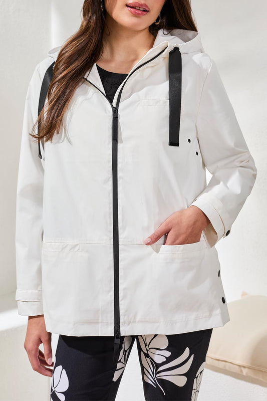 Zip Raincoat w/Hood