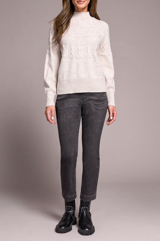 L/S MOCK NK SWEATER