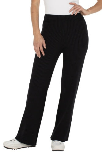 pull-on wide leg sweater pant