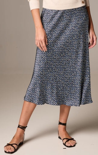 MONOGRAM SLIP SKIRT