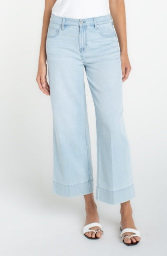 Stride Crop Wide Leg w/Embroidery