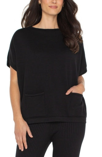 1/2 slv boat neck dolman sweater