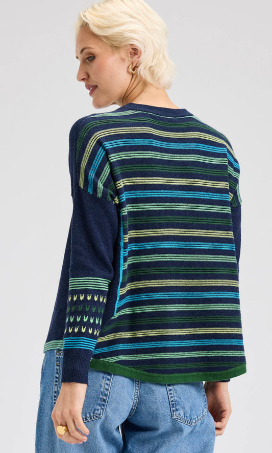 Patterned Back Sweater