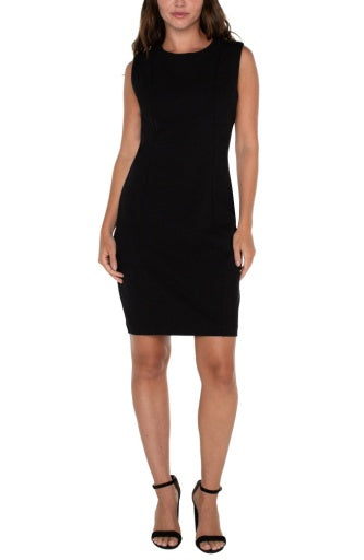 sleeveless sheath dress